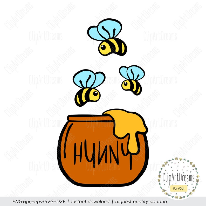 Winnie the Pooh SVG Winnie-the-Pooh Honey Pot svg Baby ...