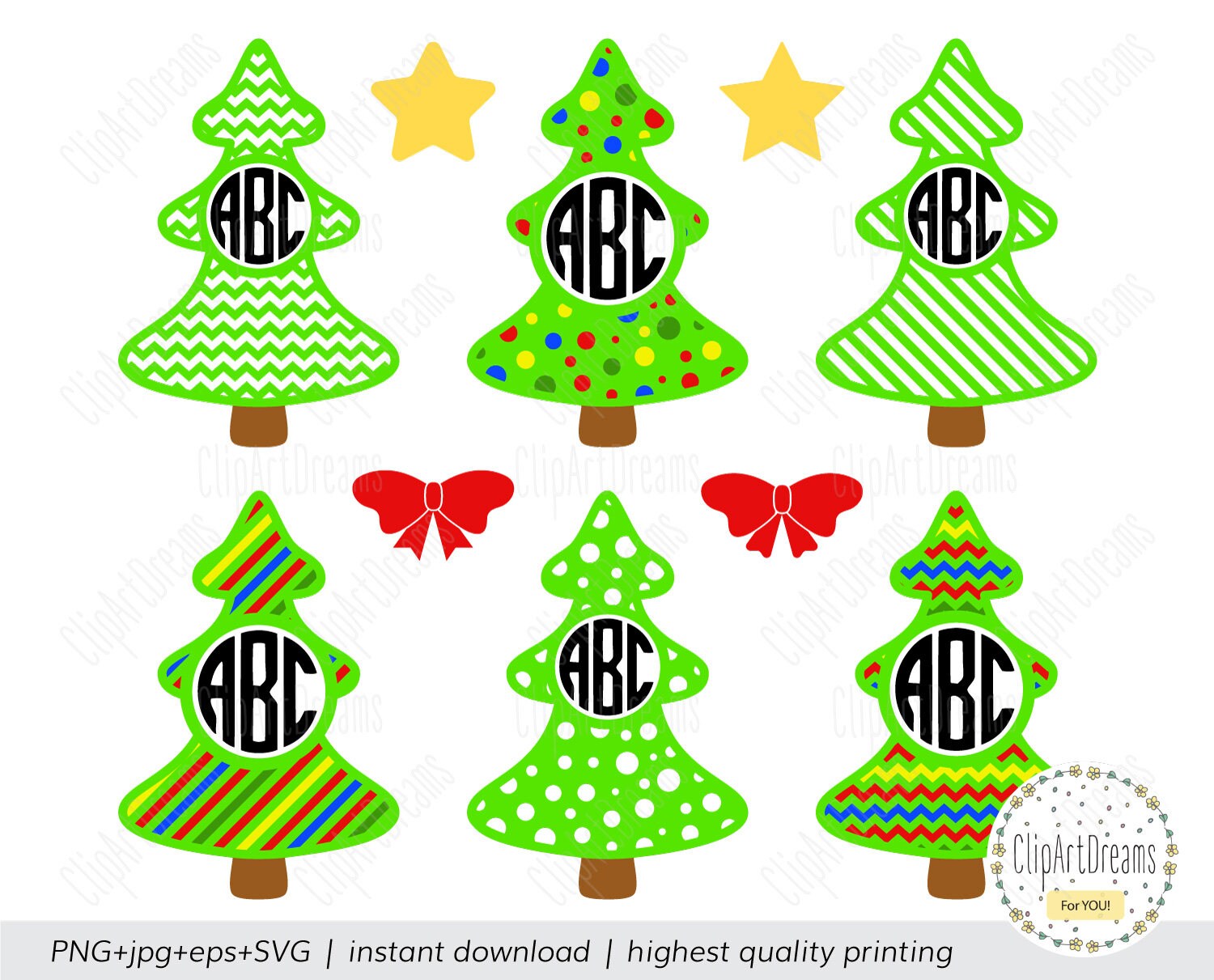 Download Christmas Tree Monogram Svg Christmas Tree Monogram Frame Svg Etsy