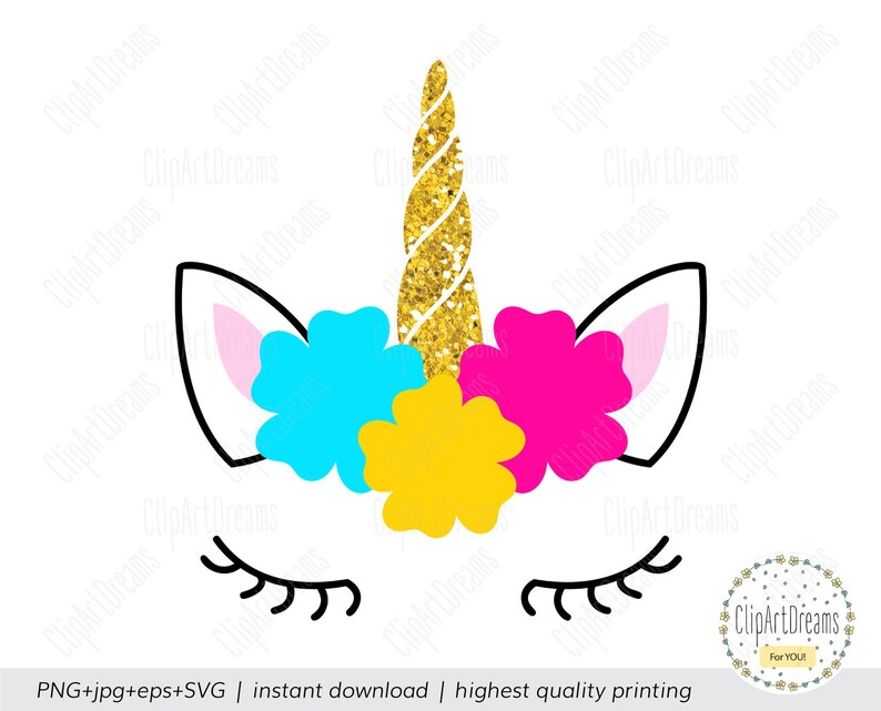 Download Unicorn horn with flowers SVG Unicorns horn with flower ...