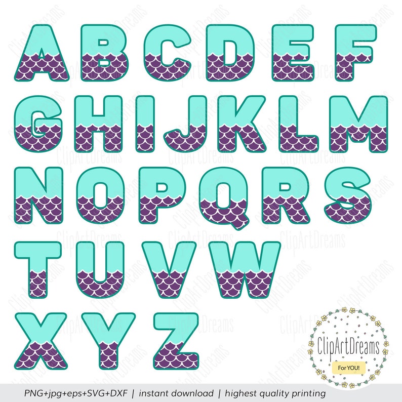 Free Free 207 Mermaid Letters Svg Free SVG PNG EPS DXF File