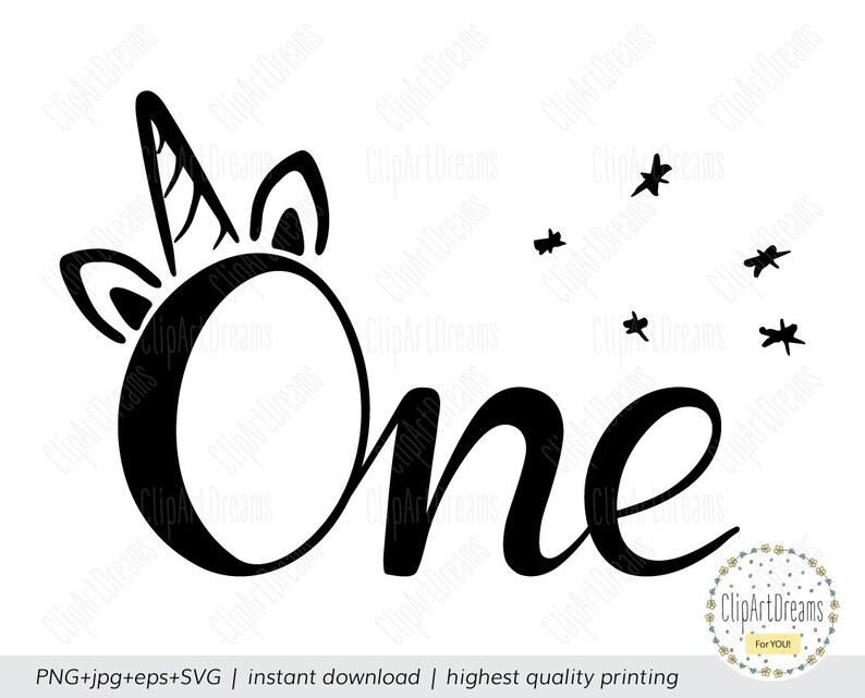 1st birthday SVG Unicorn First birthday baby Girl svg Boy ...