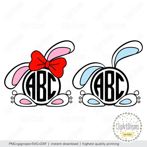 Download Easter Split Monogram Svg Basket Monogram Bunny Svg Baby Girl Boy Birthday Silhouette Cricut Cut Files Dxf Png Easter Bunny Svg Easter Svg Clip Art Art Collectibles