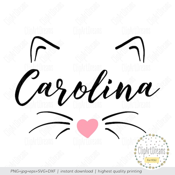 Download Cat Ears Svg Kitty Face Monogram Svg Kitten Nose Cat Ears Etsy