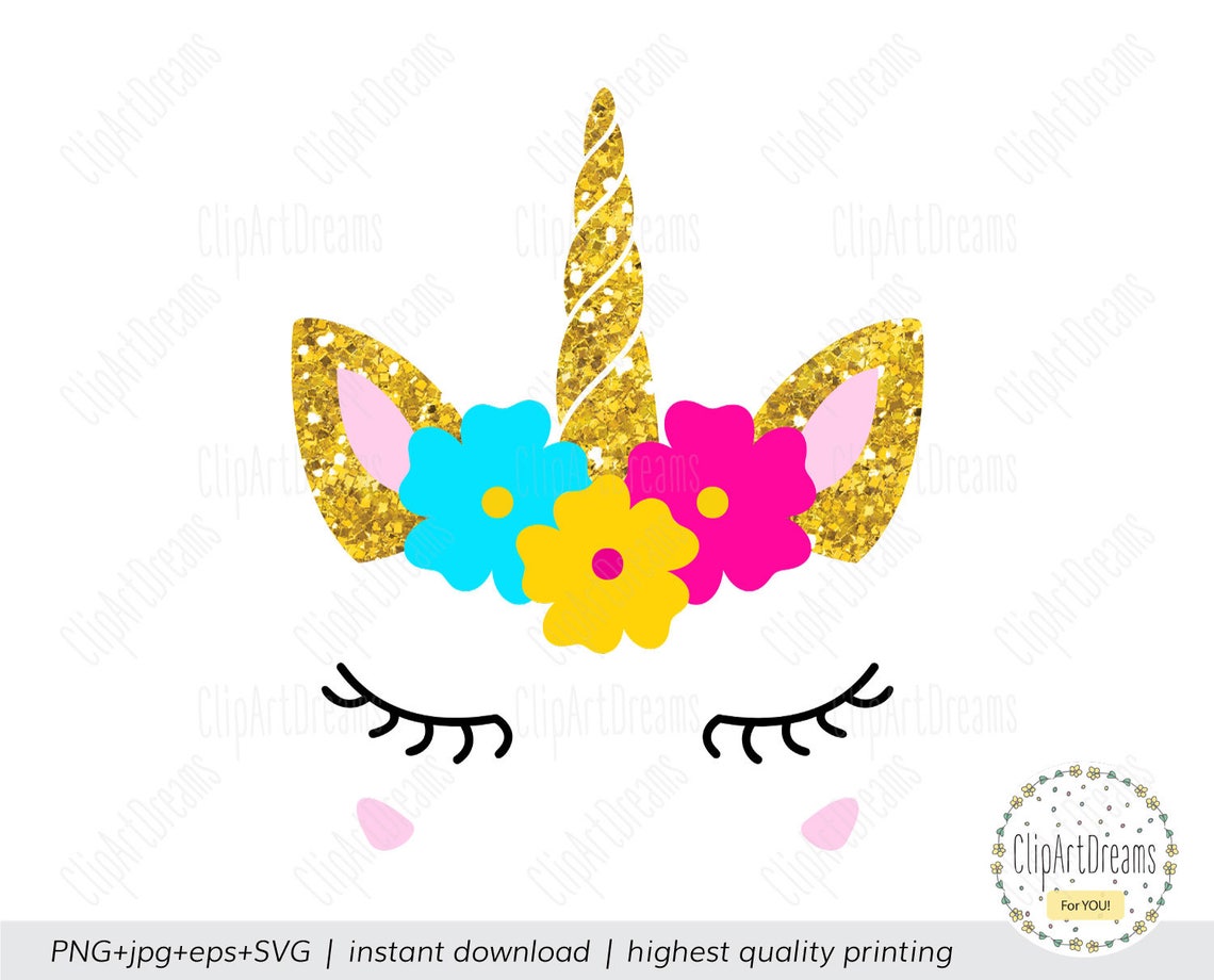 unicorns horn svg the unicorn horn with ears svg file for