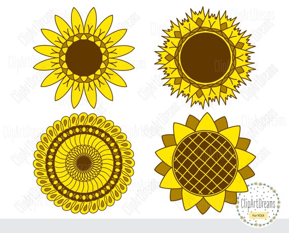 Download Sunflower SVG cut files, Sunflower Svg Dxf cut file ...