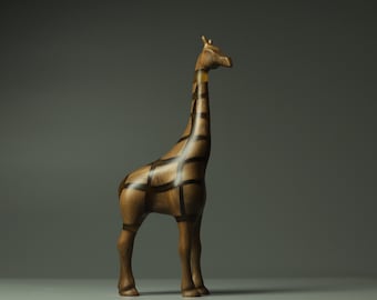 Giraffe, visible bubbles!, giraffe carved in wood with resin, wooden Giraffe,  resin sculpture, wood art, hand made, made by Yurii Myketka