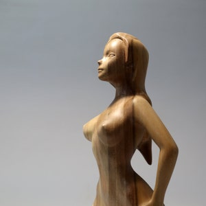 Wooden Woman Figure  (1)