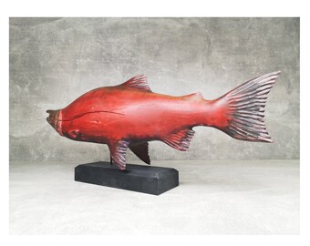鮭 サケ サーモン Salmon 木彫り 彫刻 il_340x270.3860650921_tw0v.jpg