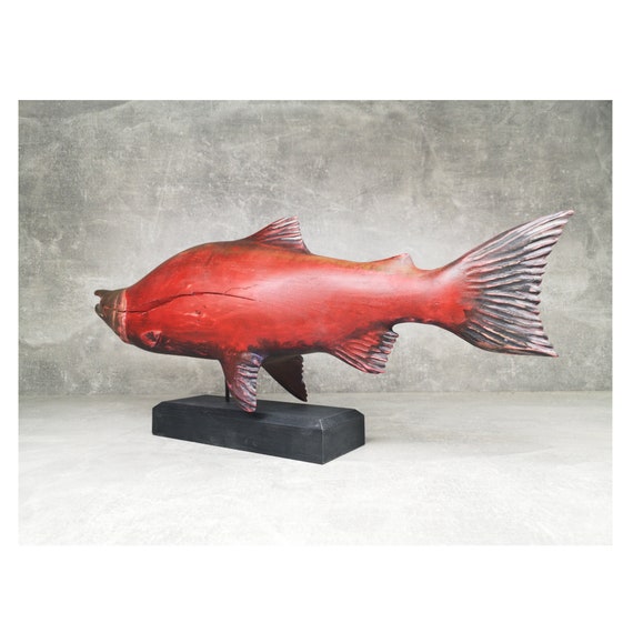 鮭 サケ サーモン Salmon 木彫り 彫刻 鮭彫刻・3種類販売中 – 株式会社