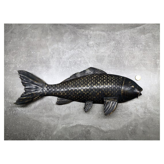 Buy Koi Fish, Wall Hanging Decoration, Wood Carving, Wooden Koi, Water  Creature, Statuette, Modern Wood Sculpture, Contemporary Art Online in  India 