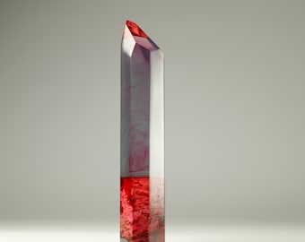 Crystal #3, carved in wood with resin, Yurii Myketka