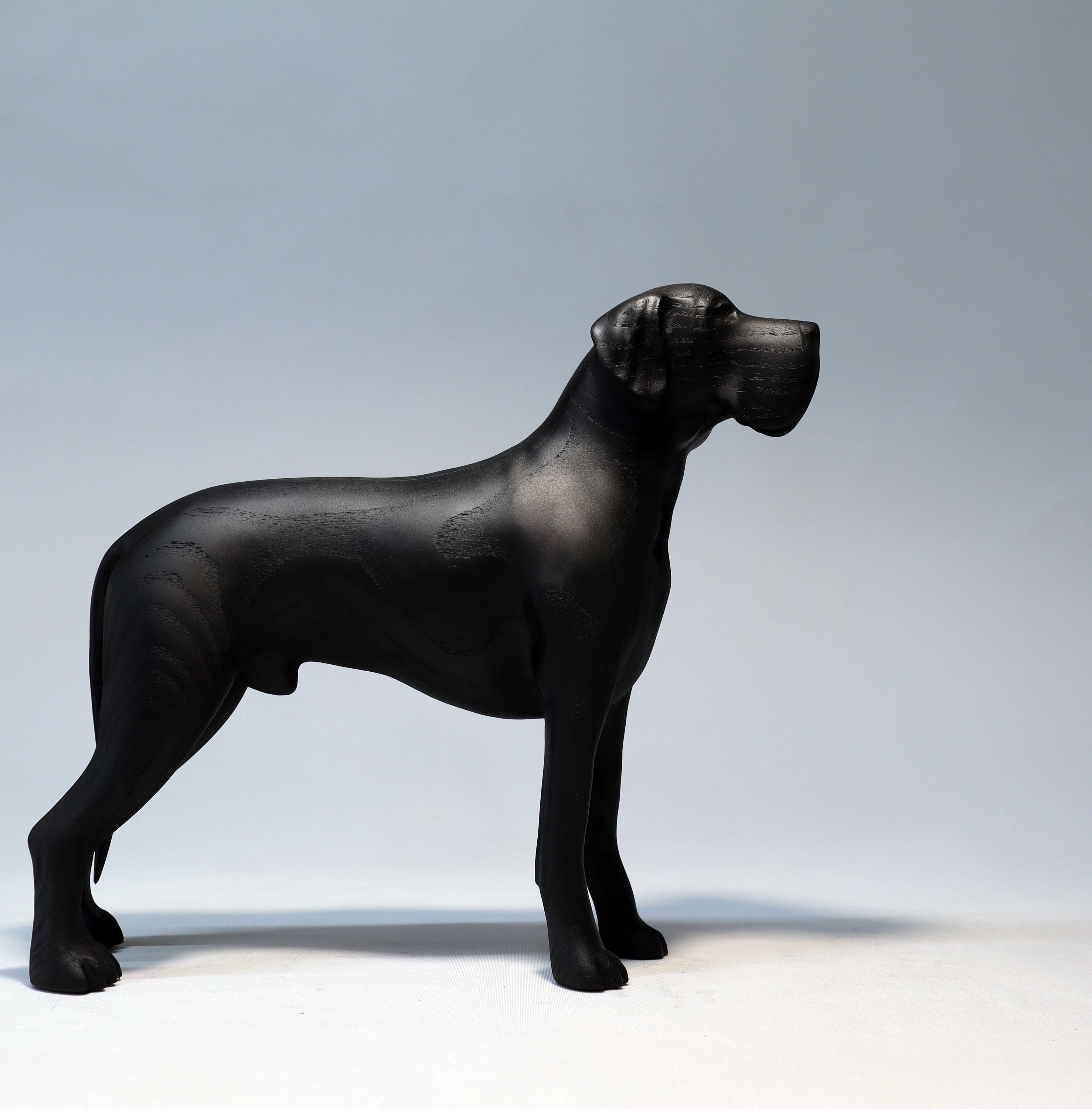 陶器製 犬置物 グレートデーン フォーン 在庫品 貫入あり 海外
