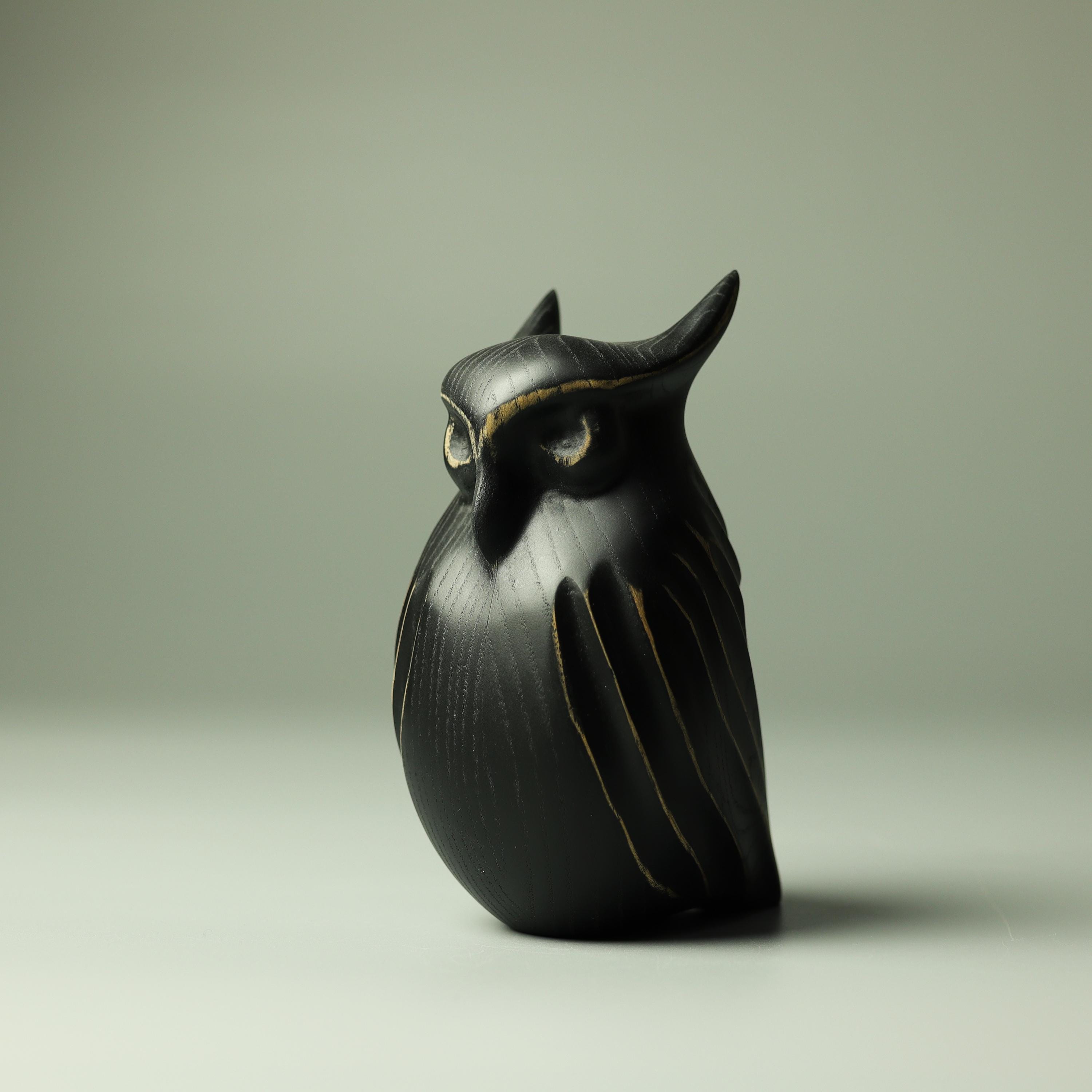 フクロウの木彫り - Etsy 日本