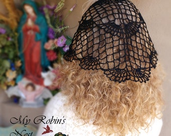 Mary My Queen Chapel Veil in Black