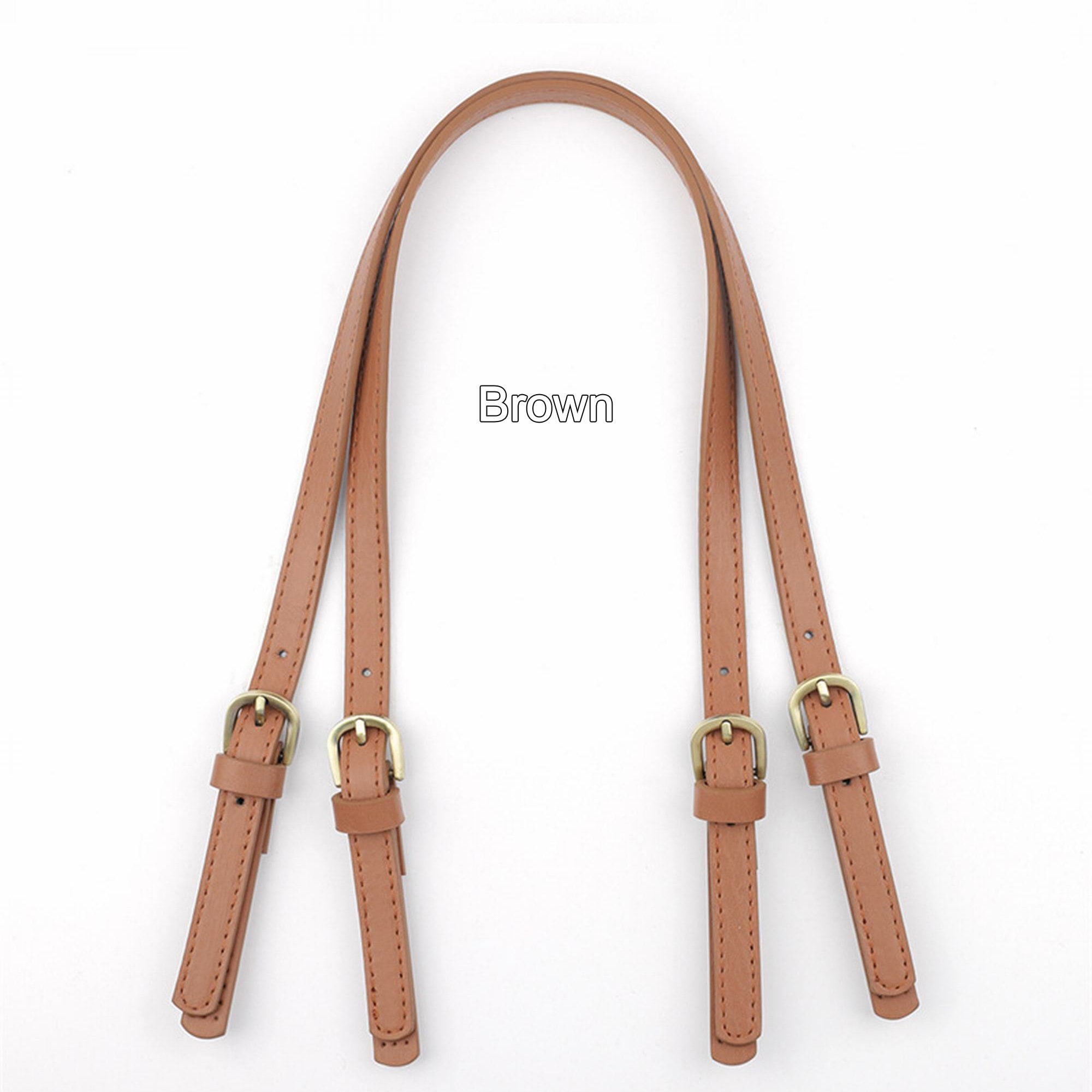 CALFOVERA 2 pz 16.3 Pollici Manici per Borsa Corti in Pelle PU Oro Scuro Cinghie di Ricambio per Borsa Intrecciate con Fermagli Dorati per La Realizzazione di Borse Fai da Te Borse