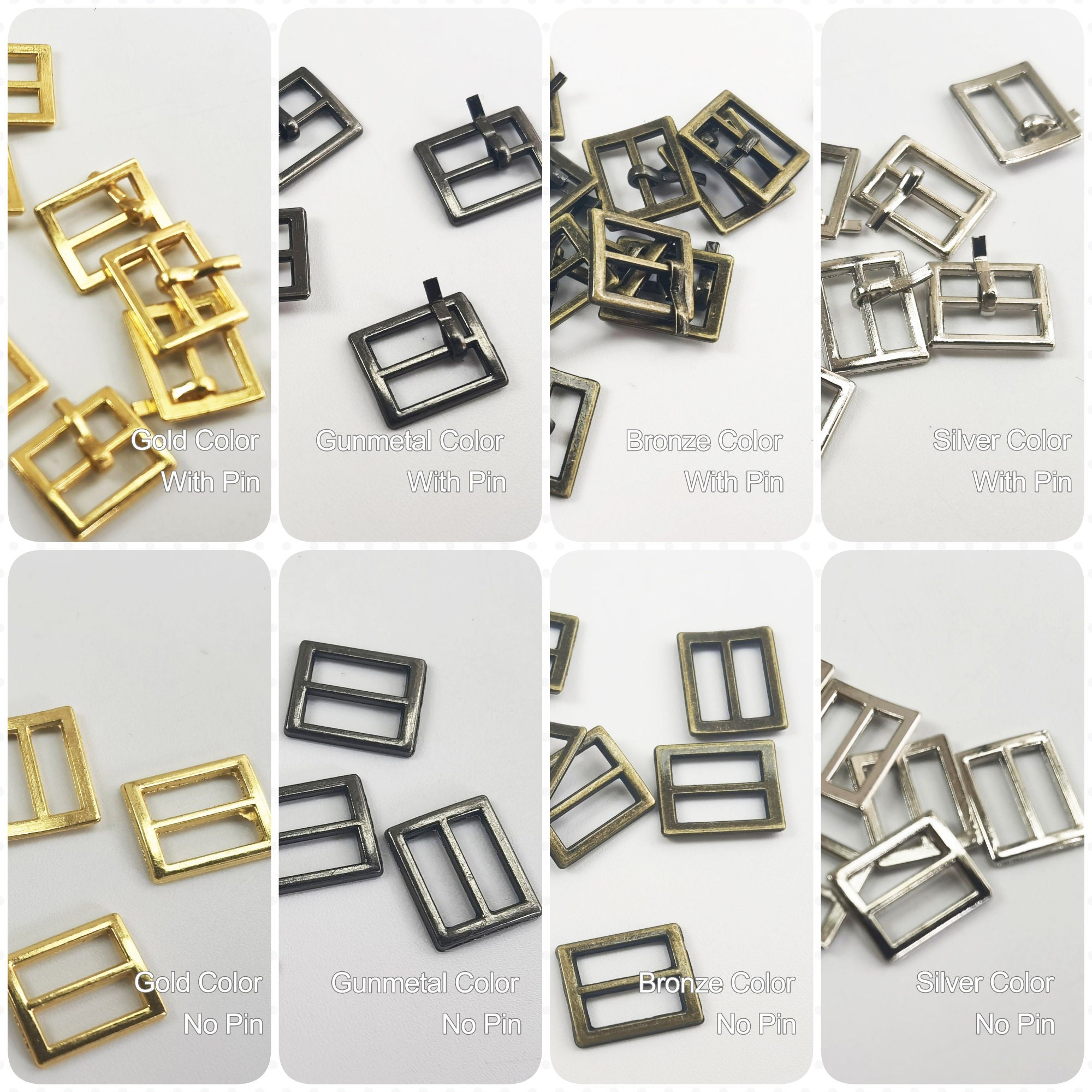 Pin Buckles for Doll Sewing, Adjustable Metal Pin Buckle, Small ...