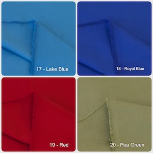 Toile, 100 % coton épais et solide, tissu pour canapé, tissu d'ameublement, tissu pour sacs/rideaux/pantalons/sacs fourre-tout 20 couleurs image 6