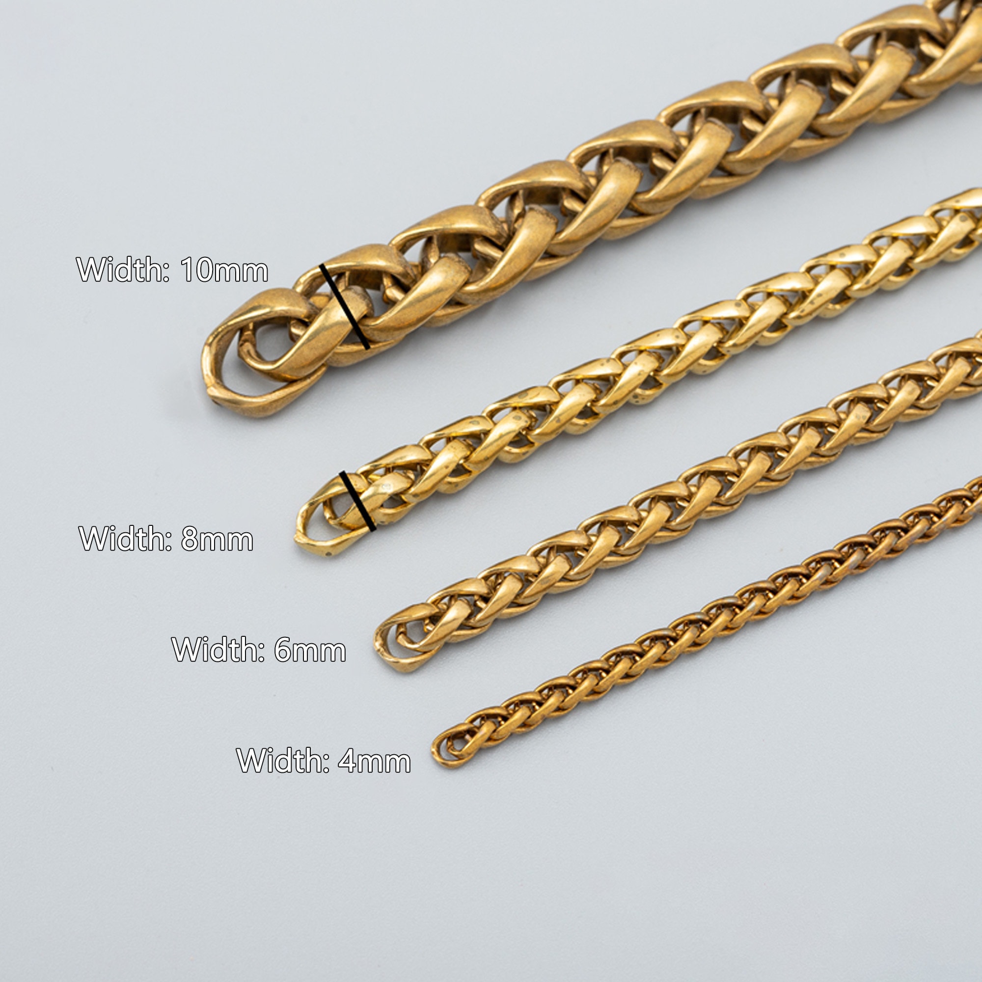 Thick gold chain bag Etsy