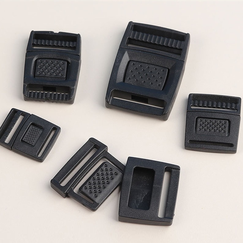 Buckle Rop Closure Safety Buckles - Flat Adjustable Plastic Quick Press Release Webbing ...