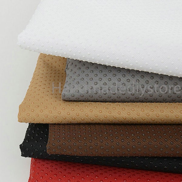 Dotted Non Slip Fabric, Slipper Dropping and Moulding Cloth, Black/ White/ Red/ Gray/ Coffee Color Anti Slip Cloth Fabric Supplies (JJ528)