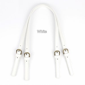 Bag Handles with Buckles, PU Leather Adjustable Strap for Handbag, Purse Handle Replacement, Tote Bag Hardware Accessories 65-71cm image 10