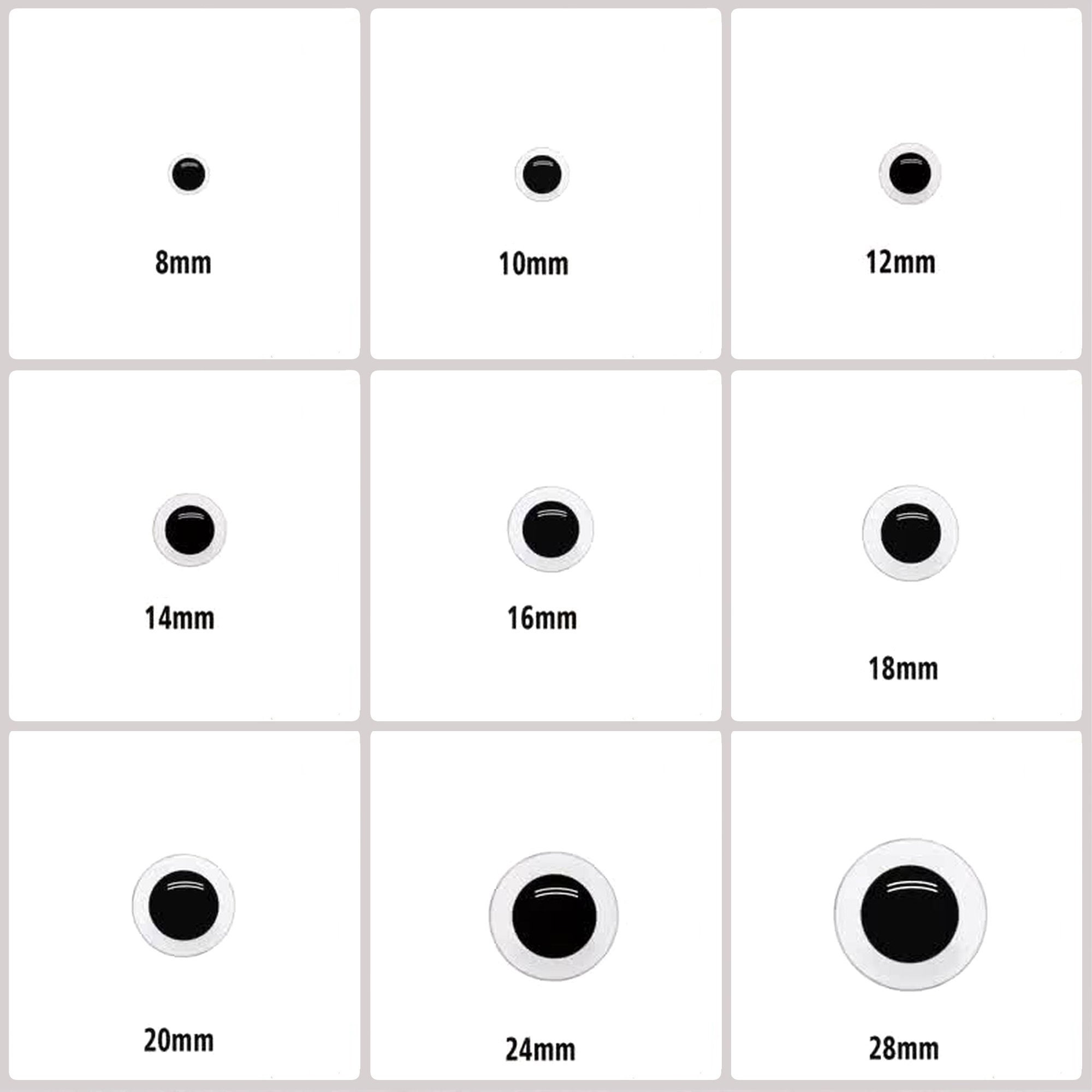 round transparent eyes for doll, safety amigurumi animals eye with