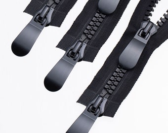 Cerniera In Plastica, Per Giacca, In Finto Metallo, N. 8 - Foto 11