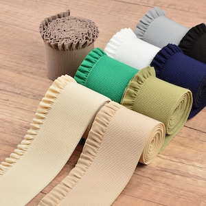 55-60 mm Gummiband - Dicker Bundbesatz - Hohe Elastizität Weiches Gummiband Romantischer Falten Gürtel - Bekleidungs Zubehör