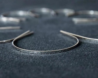 BJD Head Band Lots Supplies, 3mm Tiny Doll Headband, Mini Doll Metal Hair Band Blanks, Adjustable Slim Flat Hairband, Doll Craft Accessories