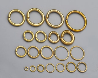 Anillos tóricos de metal, cierre redondo abierto, herrajes para anillos de monedero, hebillas de anillos sólidos de latón, conexión de correa de cinturón para fabricación de bolsos(6-25mm)