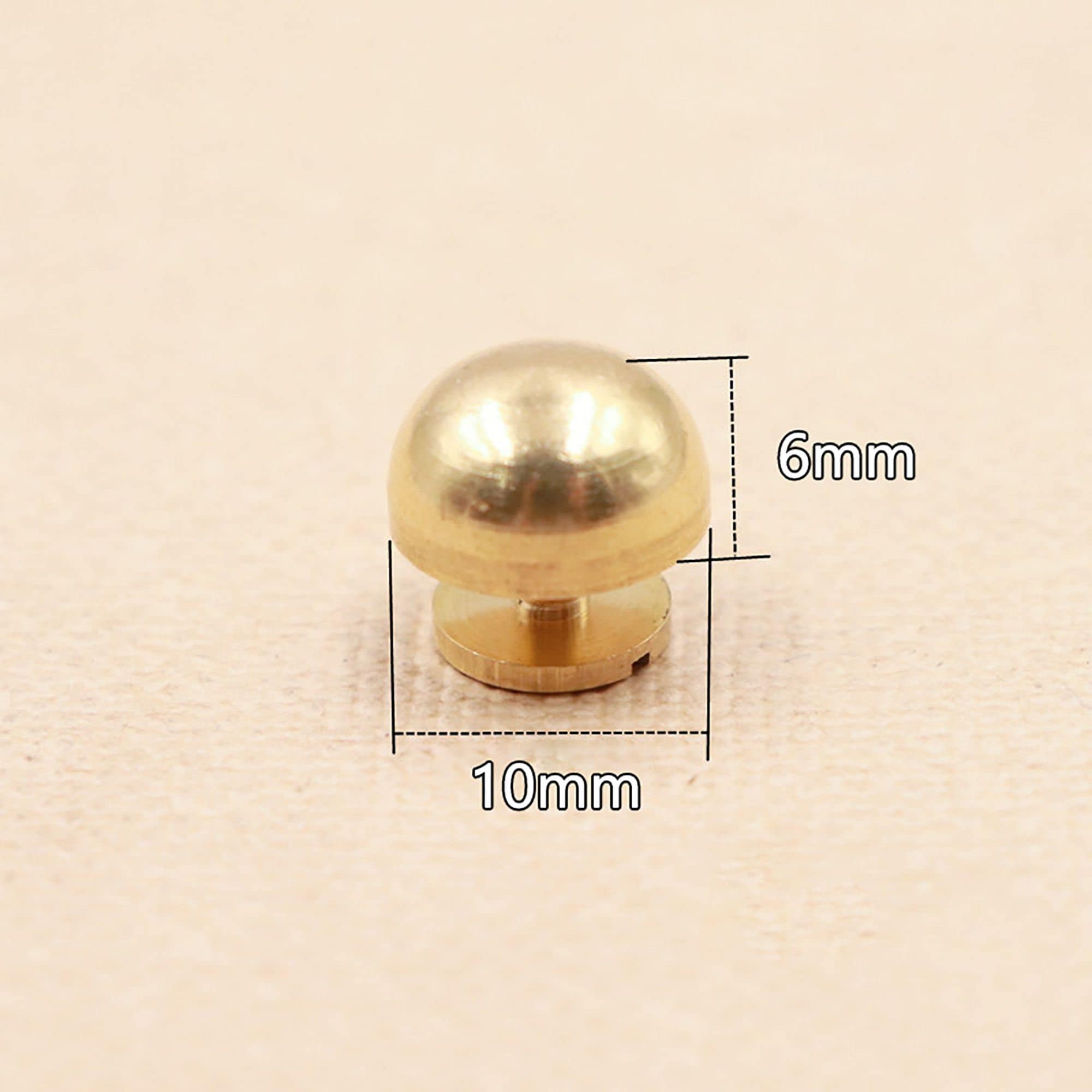 Rivets and Studs for Bag Feet, Solid Brass Screwed Stud, Chicago Screw ...