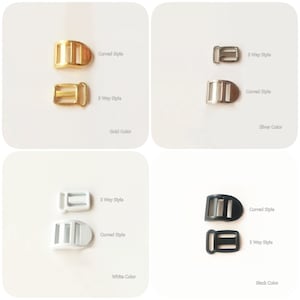 BJD Schnallen, Puppenkleidung/Geldbeutel/Handtasche/Kleid Nähzubehör, Puppen Gürtelschnallen, Tri-Guide Schnalle, Miniatur Puppentasche Hardware(6.5 mm)