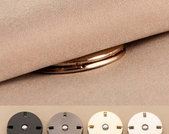 Invisible Metal Button, Sew-on Snaps Button Closure, Jacket Coat Cardigan Handbag Purse Wallet Lock Clasp Fastener (10-25mm)