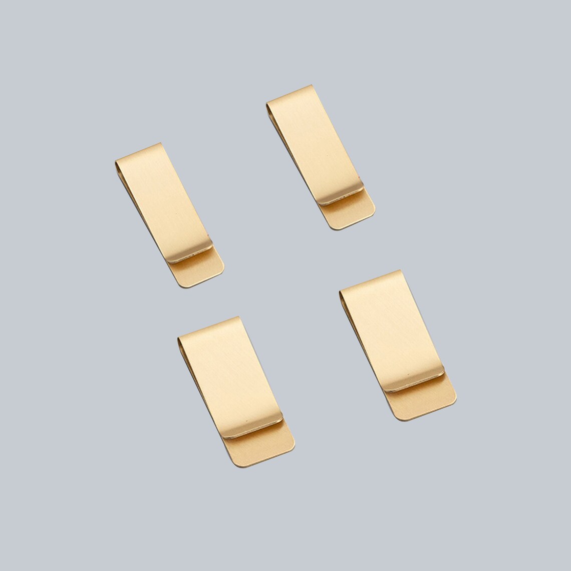 Thick & Durable Handmade Money Clip Blank, Solid Brass/ Stainless Steel ...