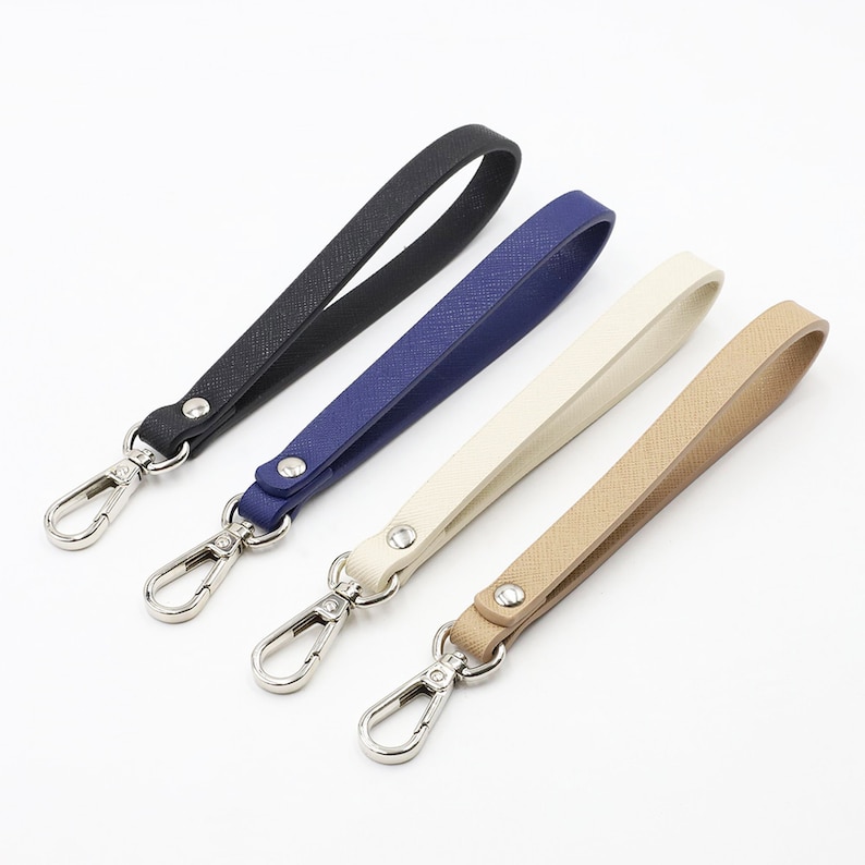 Mini Clutch Bag Handle, PU Leather Wrist Handle Replacement, Short Strap Handle for Bag Purse Coin Clutch Tote Handbag (19cm) image 8