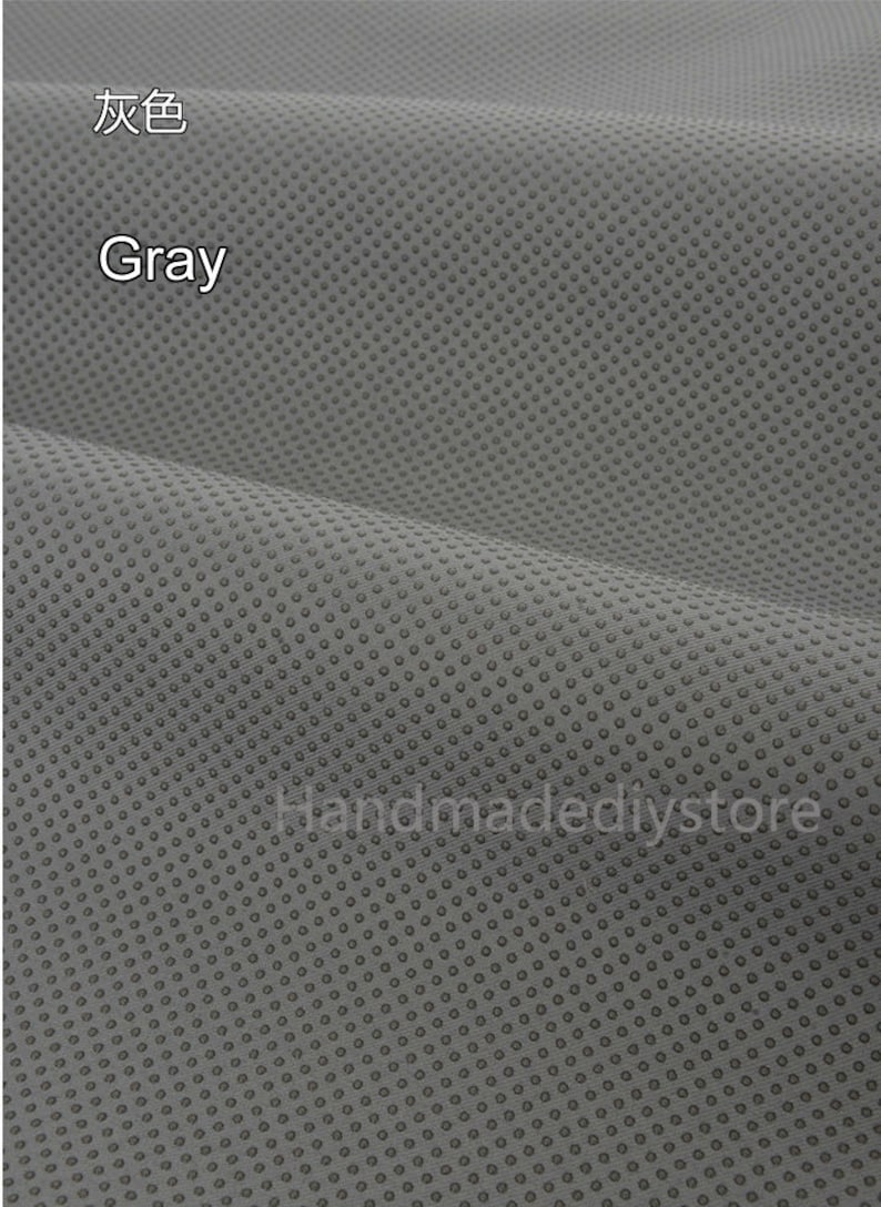 Dotted Non Slip Fabric, Slipper Dropping and Moulding Cloth, Black/ White/ Red/ Gray/ Coffee Color Anti Slip Cloth Fabric Supplies JJ528 immagine 4