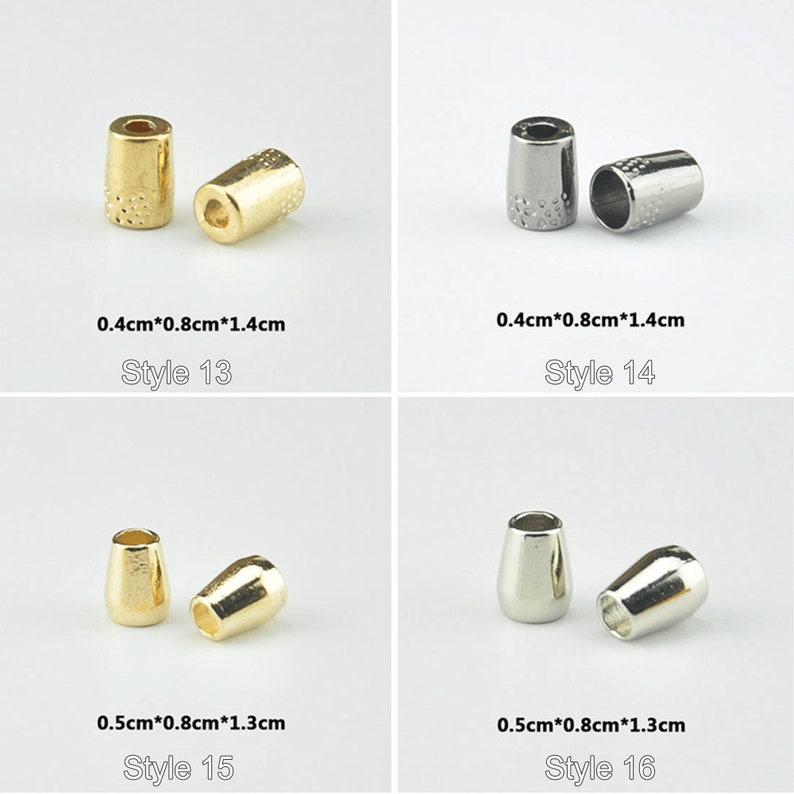 Metal Cord Lock Stopper Gold/ Silver Tone Metal Toggle Lock Rope Lock for Sportswear Garment Apparel DIY Accessories zdjęcie 5