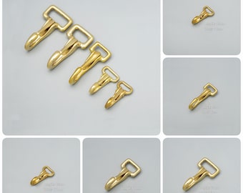 Metal Trigger Snap Hook, Solid Brass Strong Lobster Claw Clasp, Clip Buckles Replace Hardware, For Bag Handbag Purse Strap Dog Leash