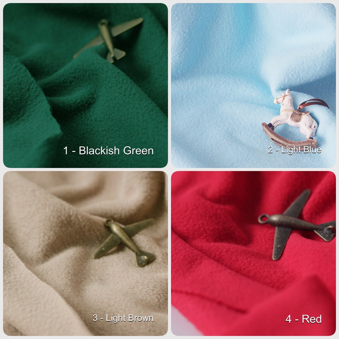 Solid Polar Fleece Fabric, Blanket Fabric, Smooth Minky Fabric, Short