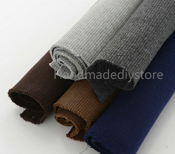  Thecookie Rib Knit Fabric Thick Cotton Thick Stretch