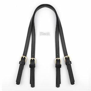 Bag Handles with Buckles, PU Leather Adjustable Strap for Handbag, Purse Handle Replacement, Tote Bag Hardware Accessories 65-71cm image 4