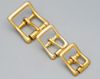 Vervanging van metalen gesp hardware, massief messing rolbeugel gespen, gesp voor portemonnee tas lederen ambacht, riem riemlussluiting