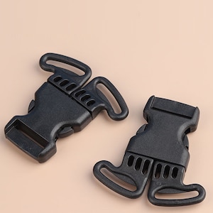 Multi-Side Release Safety Buckles - Strong Plastic Webbing Fastener - Quick Release Buckle for Backpack Bag Webbing Parts (1 Inch)