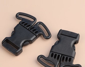 Multi-Side Release Safety Buckles - Strong Plastic Webbing Fastener - Quick Release Buckle for Backpack Bag Webbing Parts (1 Inch)