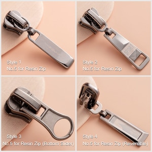 Reißverschluss Pull, Metall-Reißverschlussköpfe, Handtasche Zipper Puller # 3 # 5 # 8 # 10, Taschenhandtasche Geldbörse Zubehör Teile Ersatz Hardware