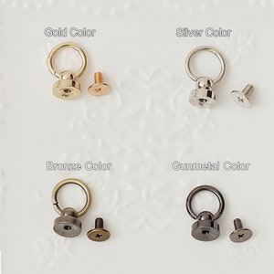 Oリング付きボールポスト、スクリューバックプルリベットスタッドボタン、DIYレザークラフトパーツ、チェーンスクリューコネクタ、レザースクリュープル