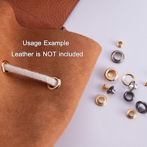 Eyelets With Washers, Brass Grommets for Shoes Clothes Bags Tag DIY ...