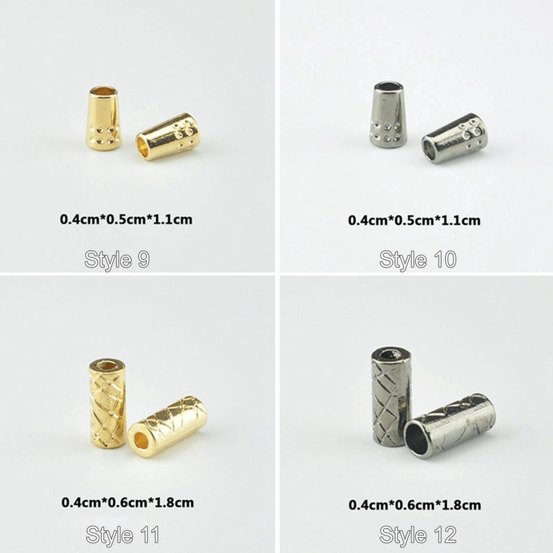 Metal Cord Lock Stopper Gold/ Silver Tone Metal Toggle Lock Rope Lock for Sportswear Garment Apparel DIY Accessories zdjęcie 4