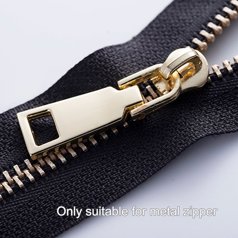 Zipper Pull Replacement, Zip Puller Tap Slider Pull, Handbag Zipper Repair Kit, 5 Zipper Head Pull-Tab Hardware Repair image 5