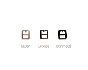 6mm(Inner) Super Tiny Buckles with Short Pin, Micro Metal BJD Buckle,Gold/Silver/Gunmetal/Bronze Doll Belt Fasterner,Perfect for Doll Sewing